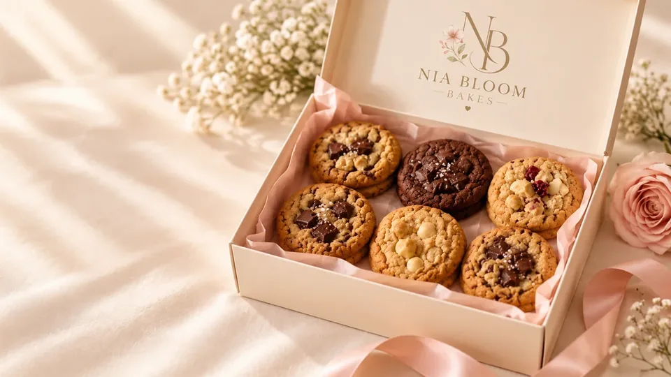 The Bloom Box with six signature cookies
