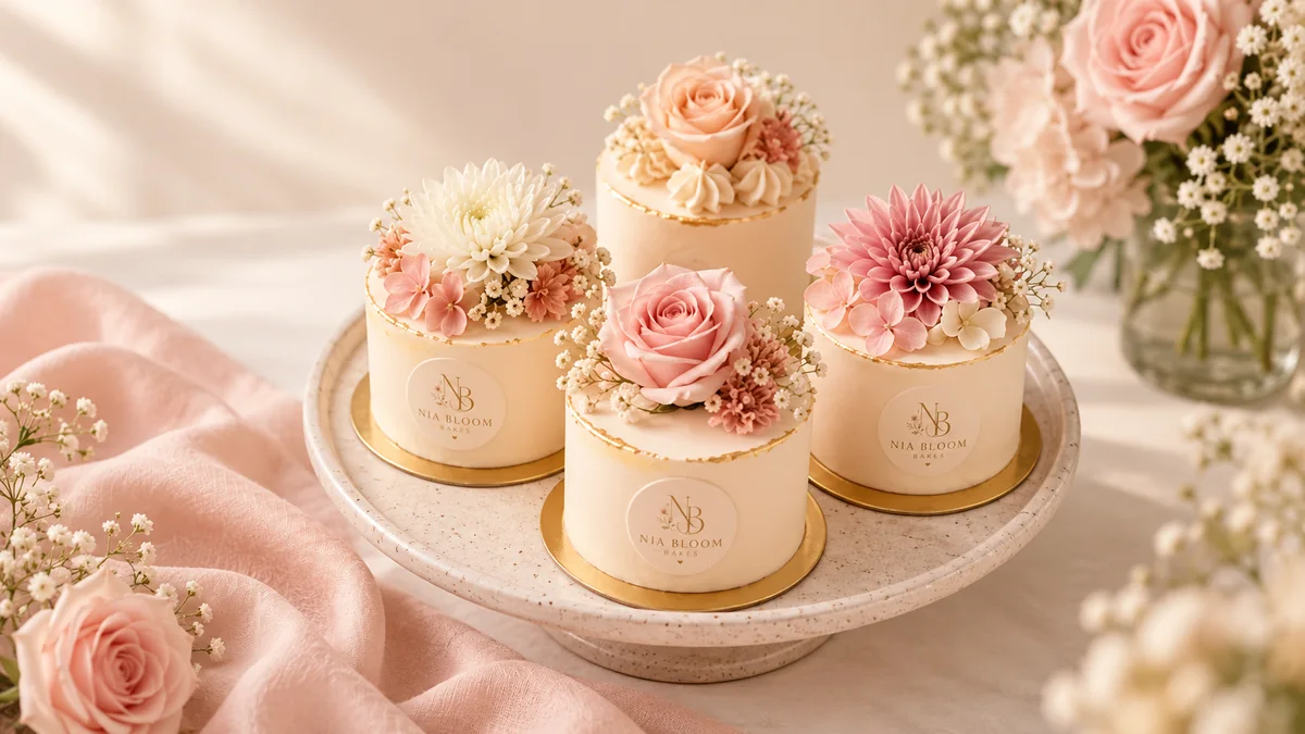 Bloom Mini Cakes ready for a celebration